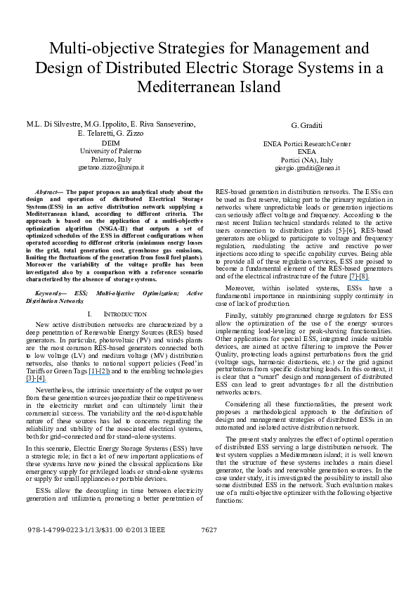 (PDF) Multi-objective strategies for management and design of ...