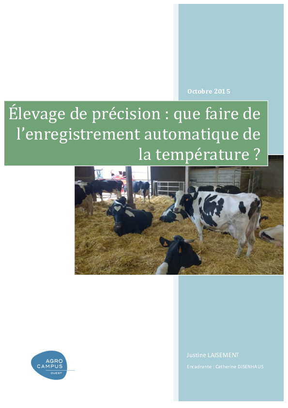(PDF) Temperature Monitoring in dairy cattle