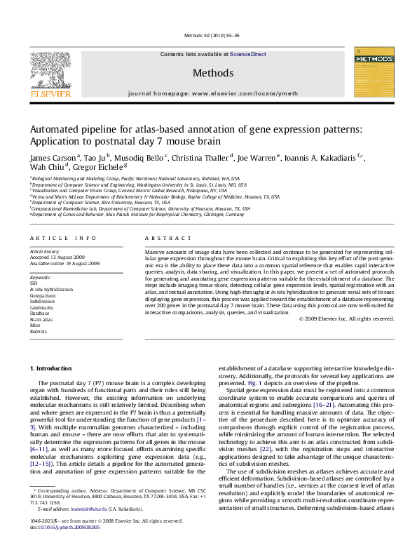 (PDF) Automated pipeline for atlas-based annotation of gene expression ...