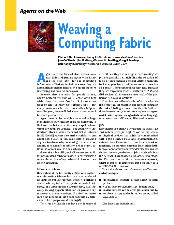 (PDF) Weaving a Computing Fabric