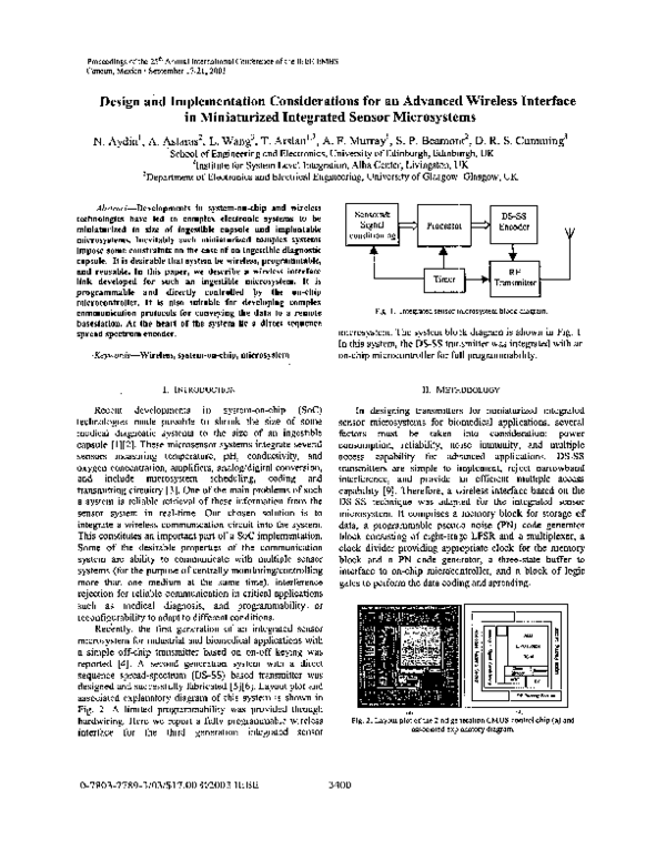 (PDF) Design and implementation considerations for an advanced wireless ...