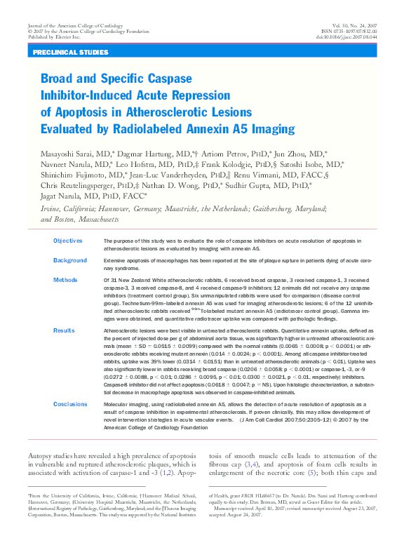 (PDF) Broad and Specific Caspase Inhibitor-Induced Acute Repression of ...