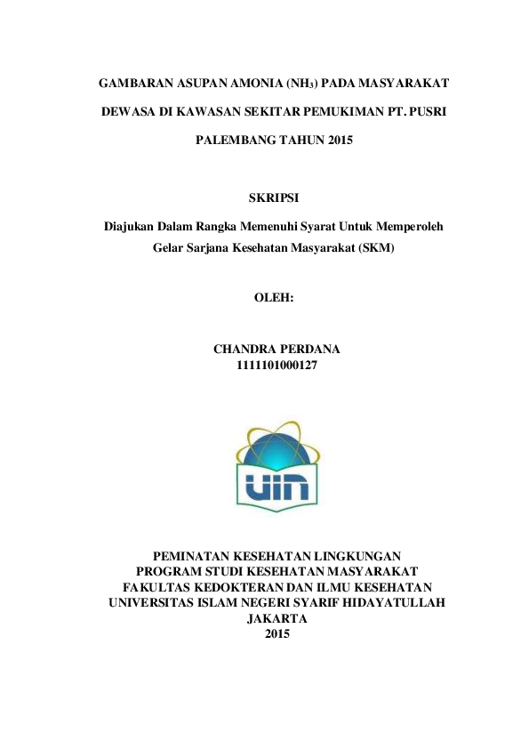 Skripsi Kesehatan Lingkungan Pdf Ide Judul Skripsi