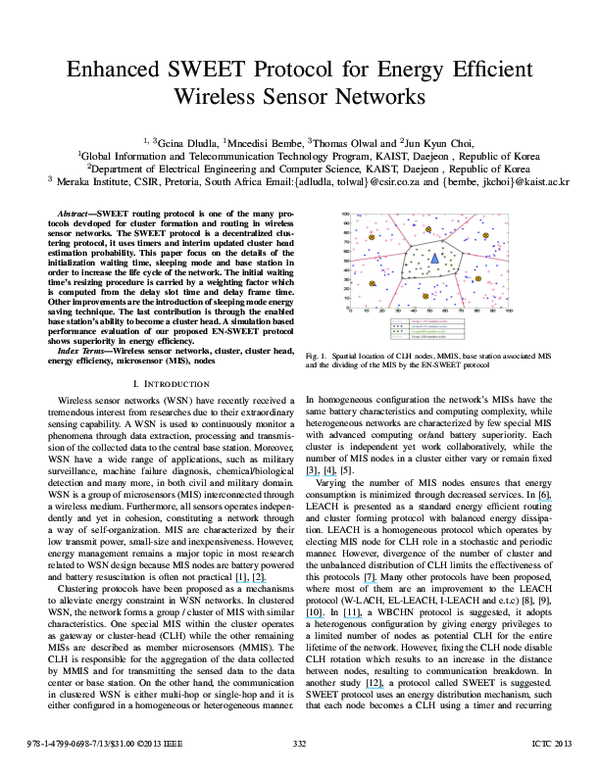 (PDF) Enhanced SWEET Protocol for Energy Efficient