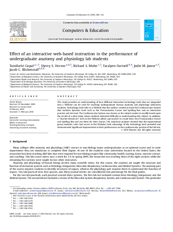 (PDF) Effect of an interactive web-based instruction in the performance ...