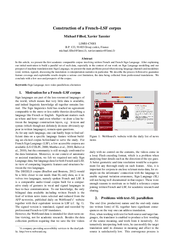 news in french language video