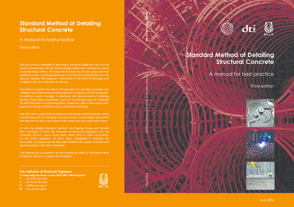 Standard Method Of Detailing Structural Concrete 1989 Pdf Design Talk