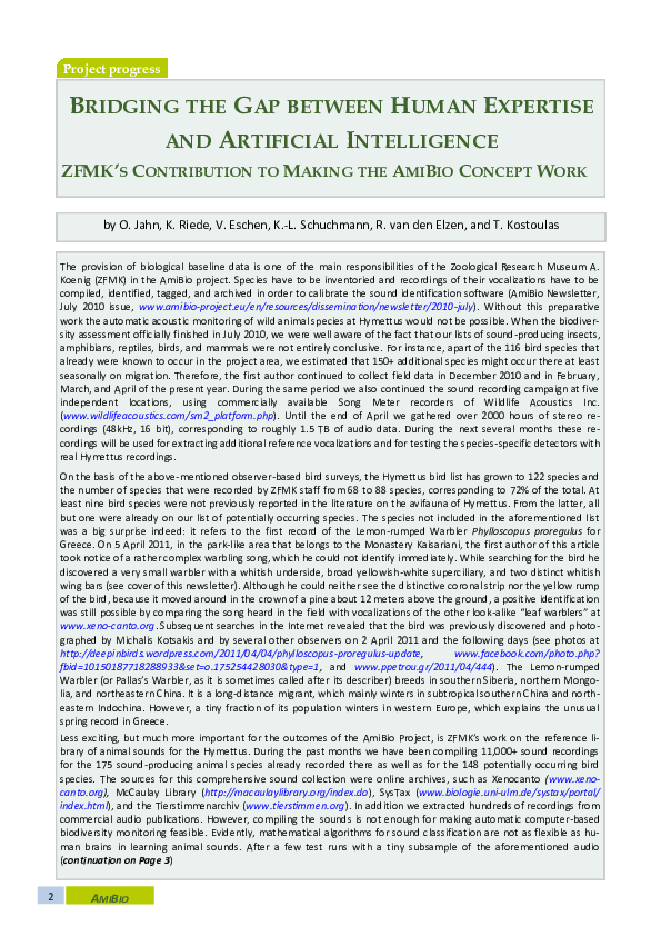 (PDF) Bridging the Gap Between Human Expertise and Artificial Intelligence