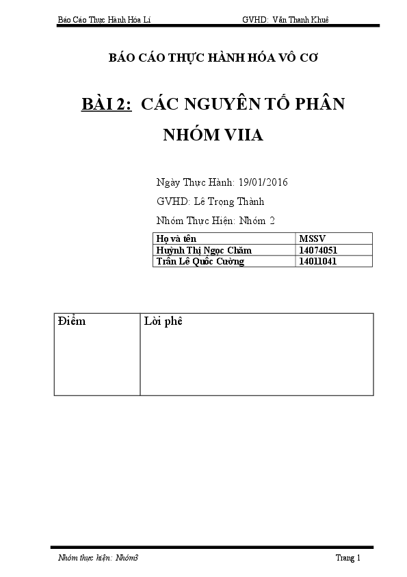 First page of “Bc hoa vo co”