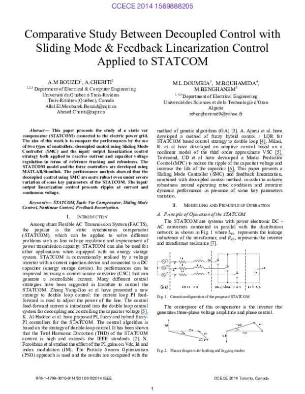 (PDF) Comparative study between decoupled control with sliding mode ...