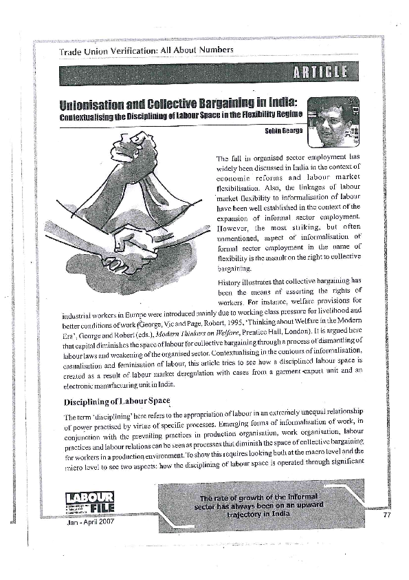 Collective bargaining', labour law notes pdf image