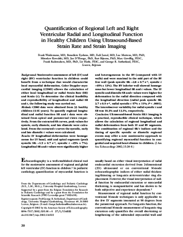 (PDF) Quantification of regional left and right ventricular radial and ...