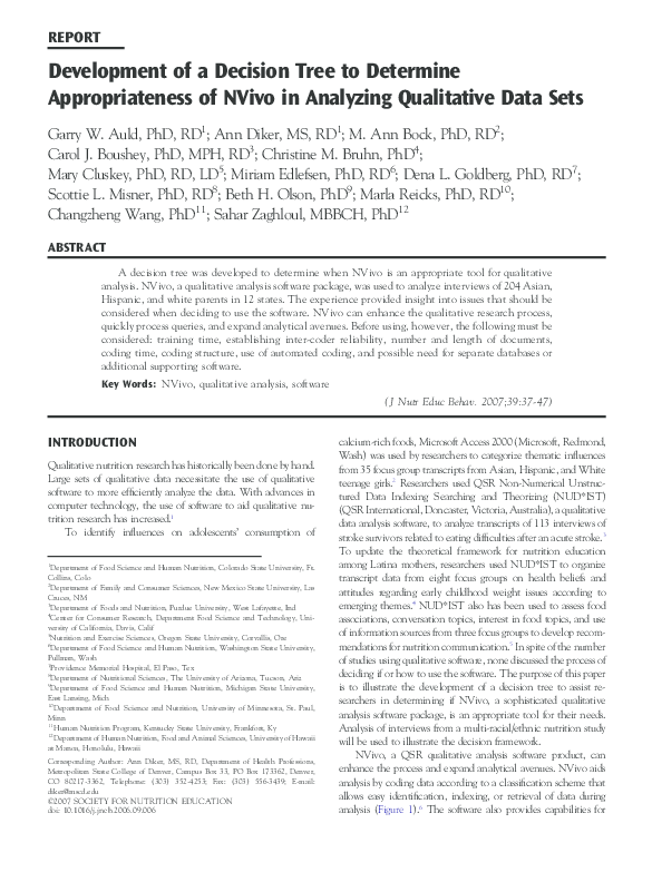 (PDF) Development of a Decision Tree to Determine Appropriateness of ...