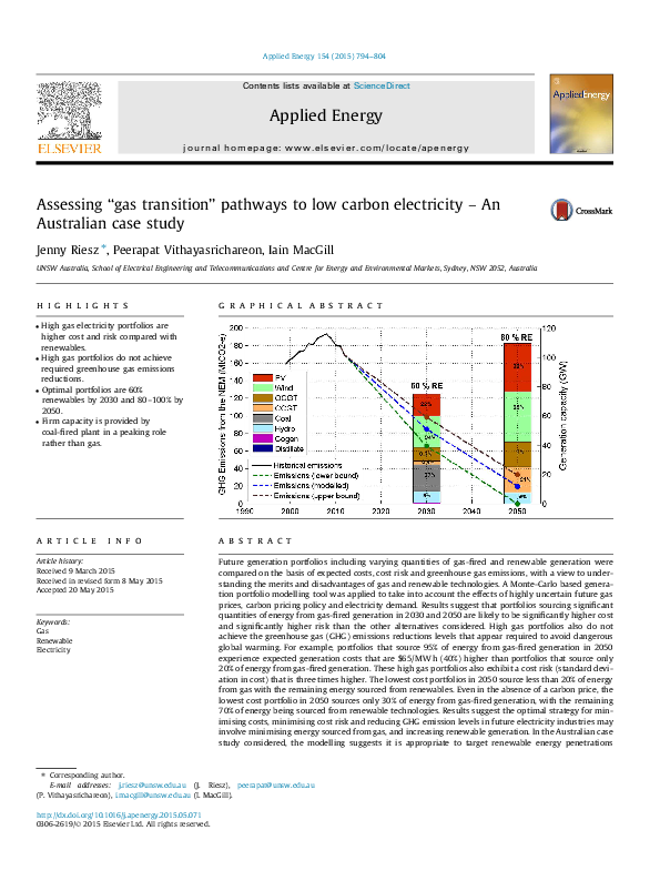 (PDF) Assessing “gas transition” pathways to low carbon electricity ...
