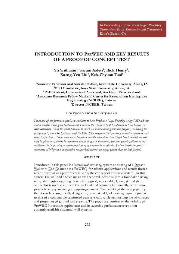 (PDF) Introduction to PreWEC and key results of a proof of concept test