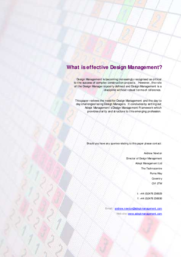 (PDF) What is effective Design Management