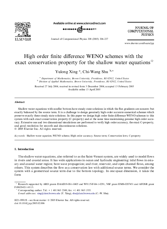 (PDF) High order finite difference WENO schemes with the exact ...