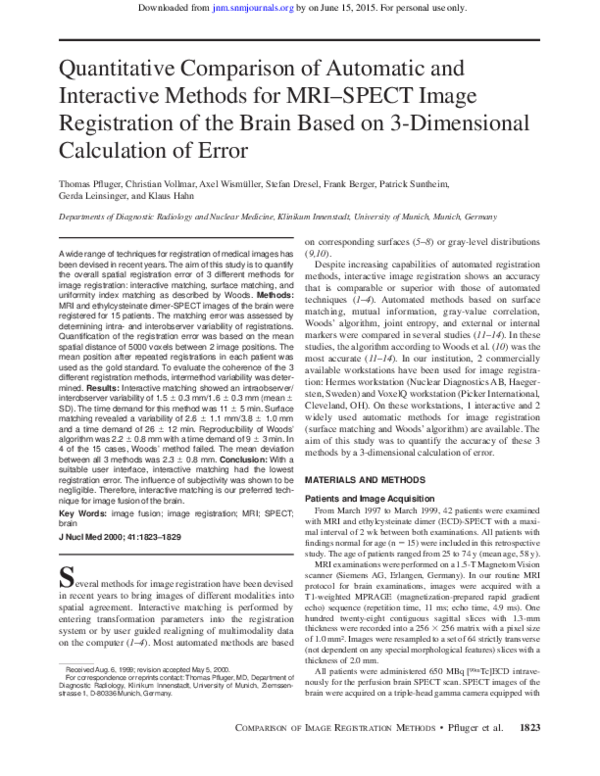 (PDF) Quantitative comparison of automatic and interactive methods for ...