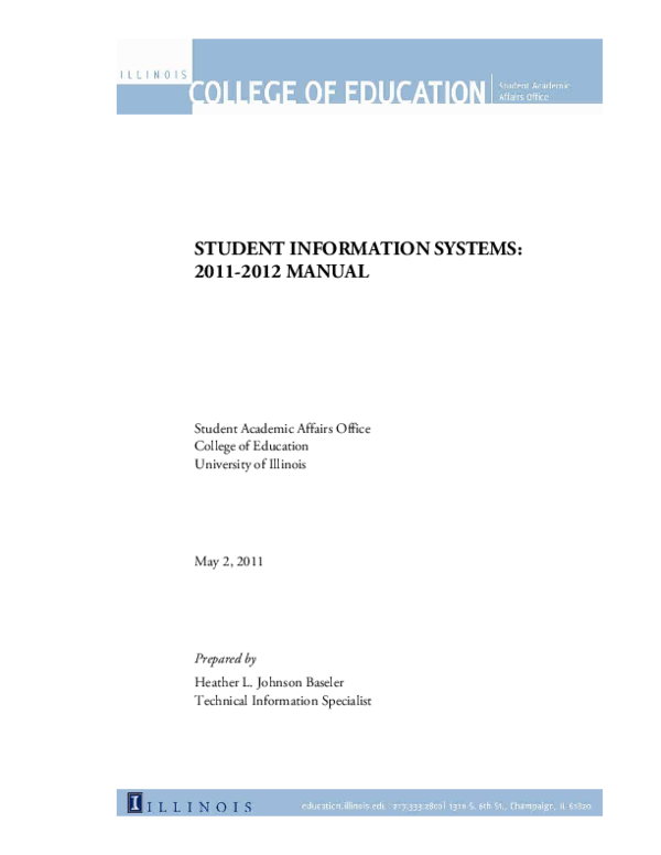 (PDF) STUDENT INFORMATION SYSTEMS 20112012 MANUAL kevin deluna