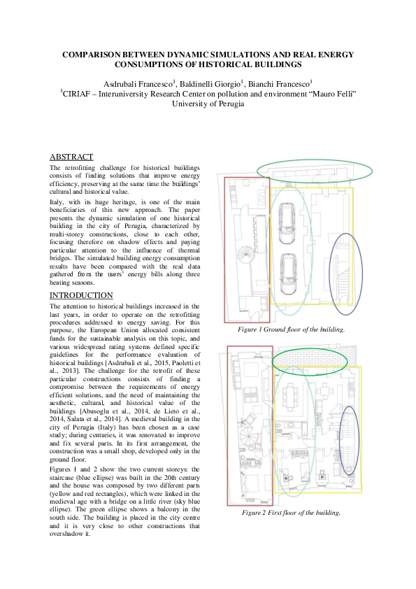 Comparison between dynamic simulations and real energy consumptions of ...
