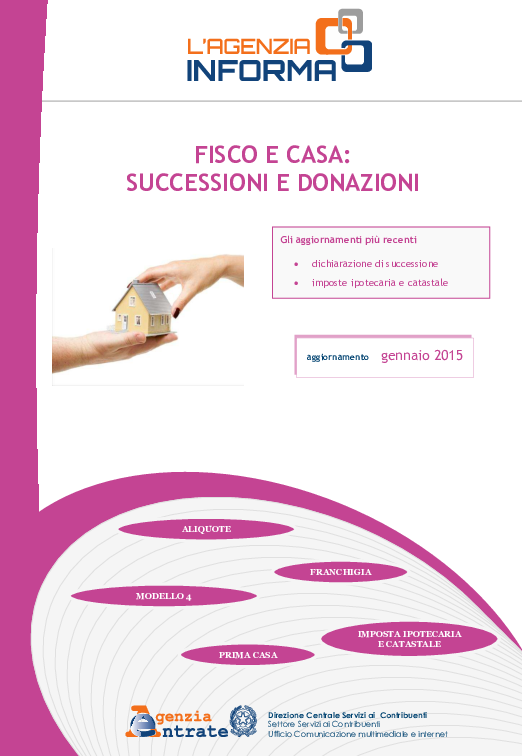 (PDF) FISCO E CASA SUCCESSIONI E DONAZIONI ALIQUOTE PRIMA CASA IMPOSTA IPOTECARIA E CATASTALE