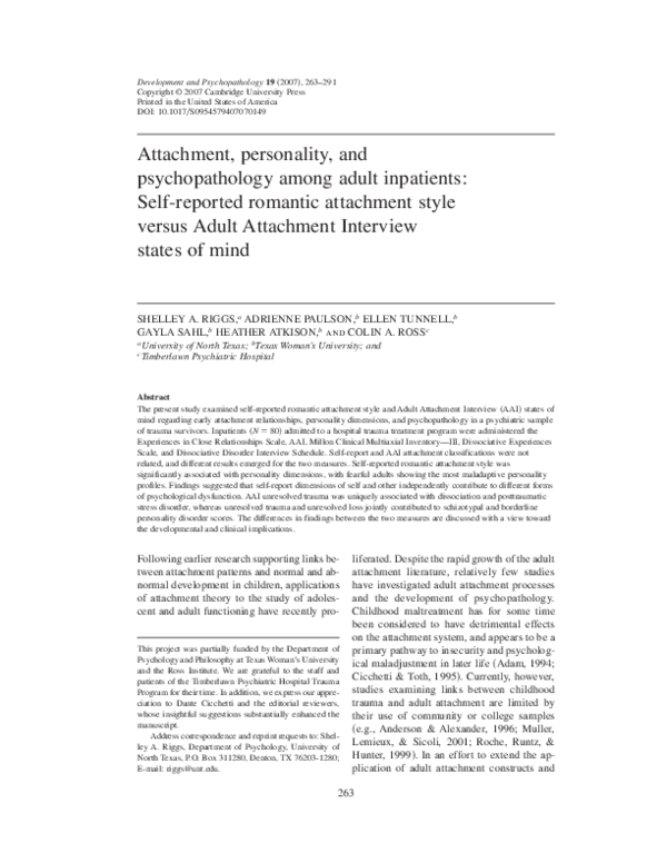 Temperament and attachment psychology image