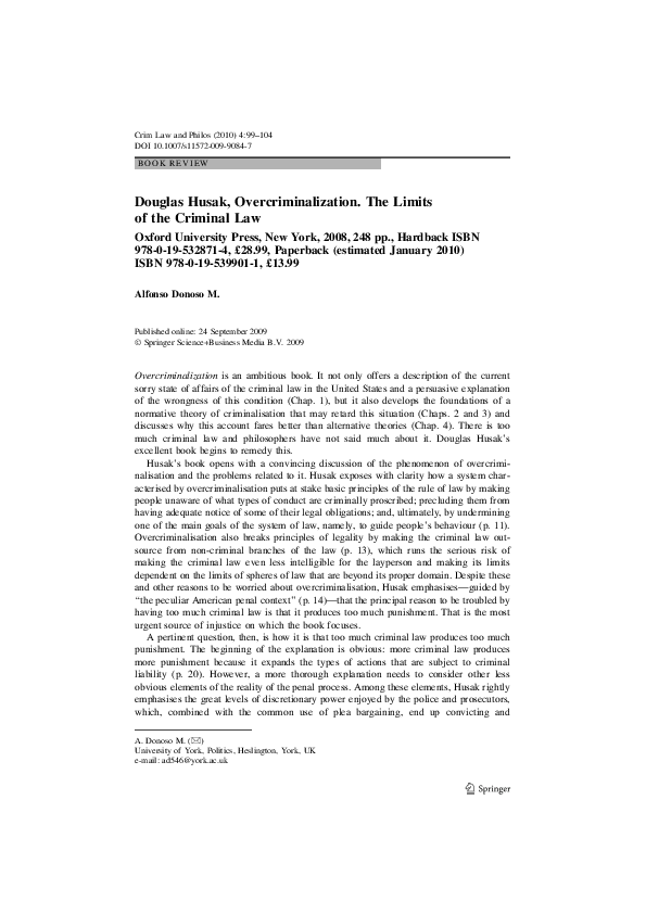 Overcriminalization essay picture