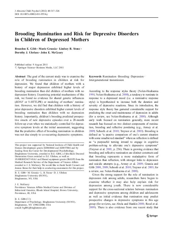 Thesis on rumination image