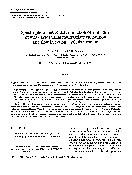 (PDF) Spectrophotometric determination of mixtures of 2, 3, and 4