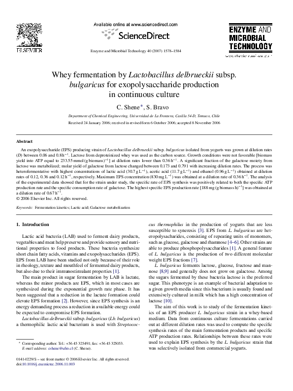 Lactobacillus bulgaricus essay 06 picture