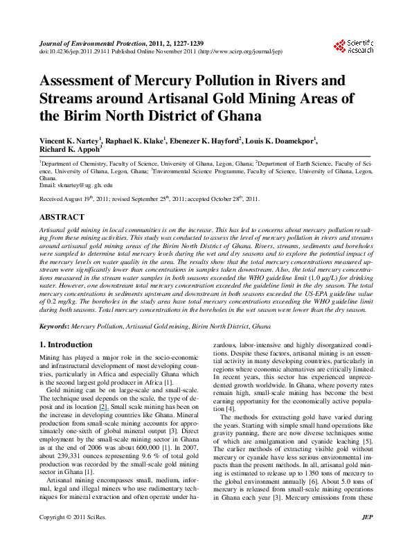 Mercury pollution essay image