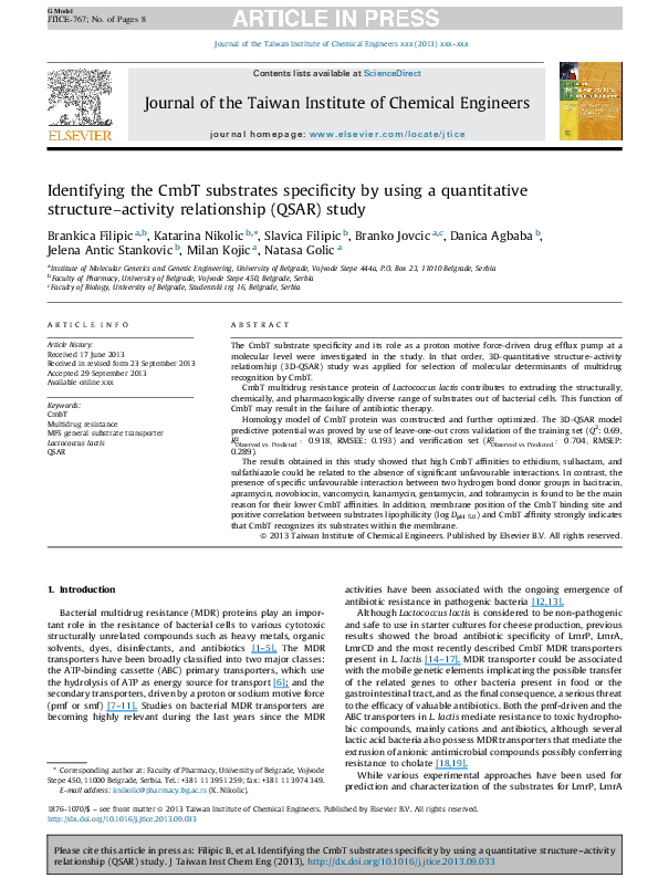 (PDF) Identifying the CmbT substrates specificity by using a ...