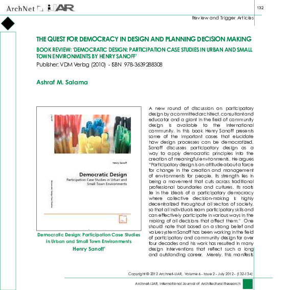 (PDF) A Sustained Quest for Democracy in Design and Planning Decision ...