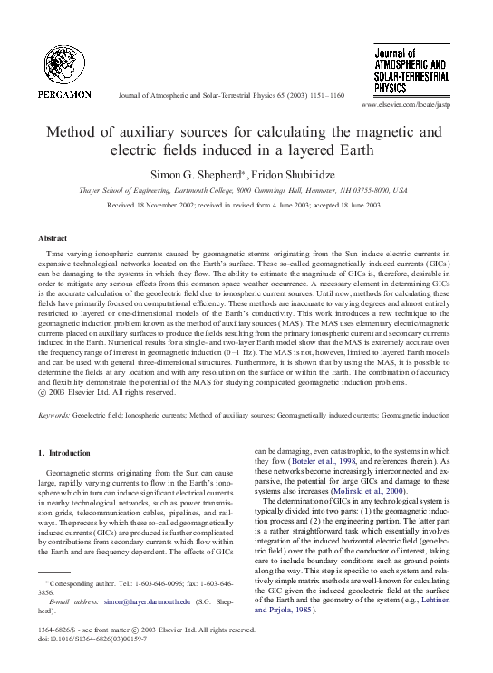 (PDF) Method of auxiliary sources for calculating the magnetic and ...