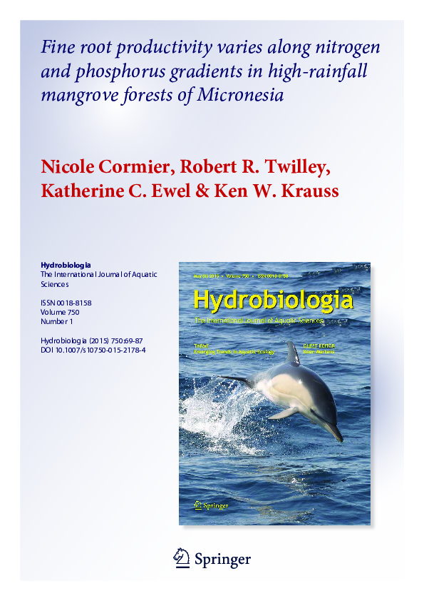 (PDF) Fine root productivity varies along nitrogen and phosphorus ...
