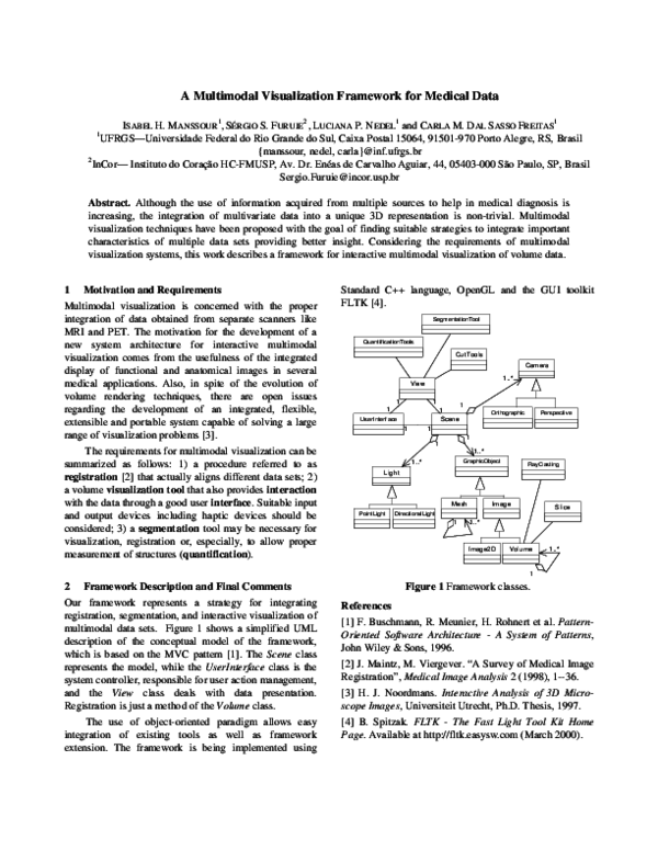 (PDF) A multimodal visualization framework for medical data