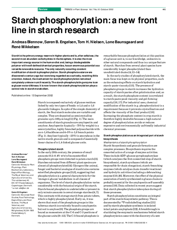 Amylose Research Papers - Academia.edu