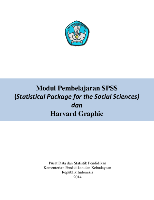 Pdf Modul Pembelajaran Spss Statistical Package For The Social