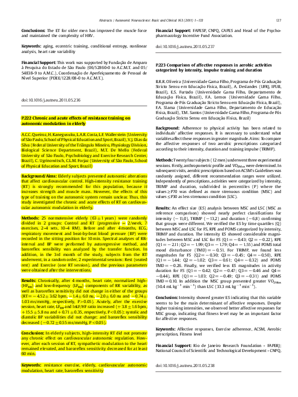 (PDF) Chronic and acute effects of resistance training on autonomic ...
