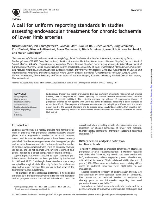 (PDF) A call for uniform reporting standards in studies assessing ...