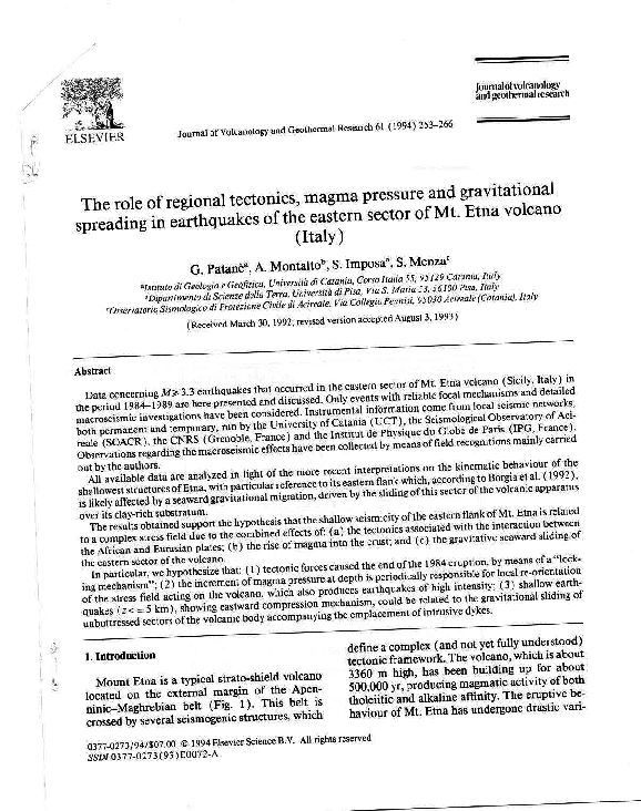 (PDF) The role of regional tectonics, magma pressure and gravitational ...