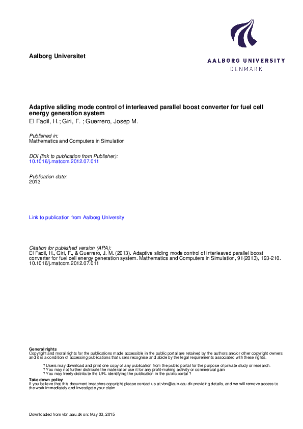  pdf adaptive sliding mode control of interleaved parallel boost