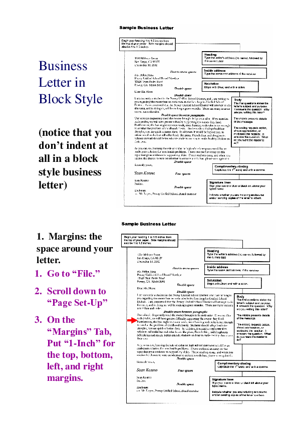 Margins For Business Letter from 0.academia-photos.com