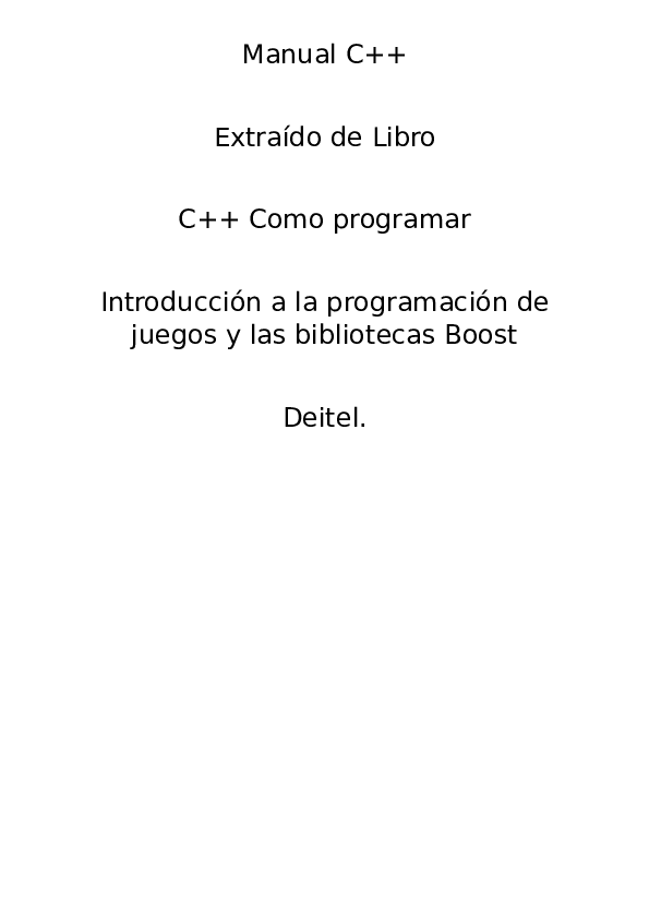 (DOC) Manual C++
