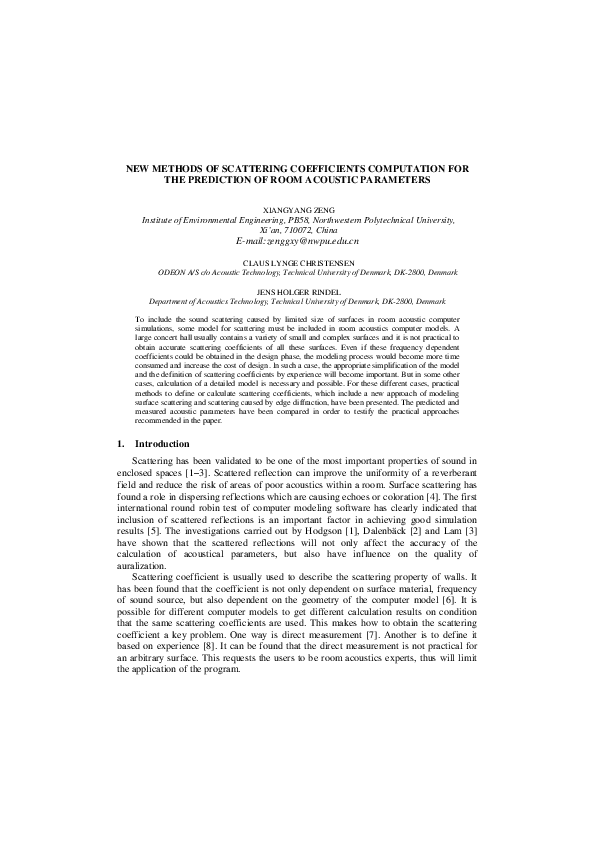(PDF) New Methods of Scattering Coefficients Computation for the ...