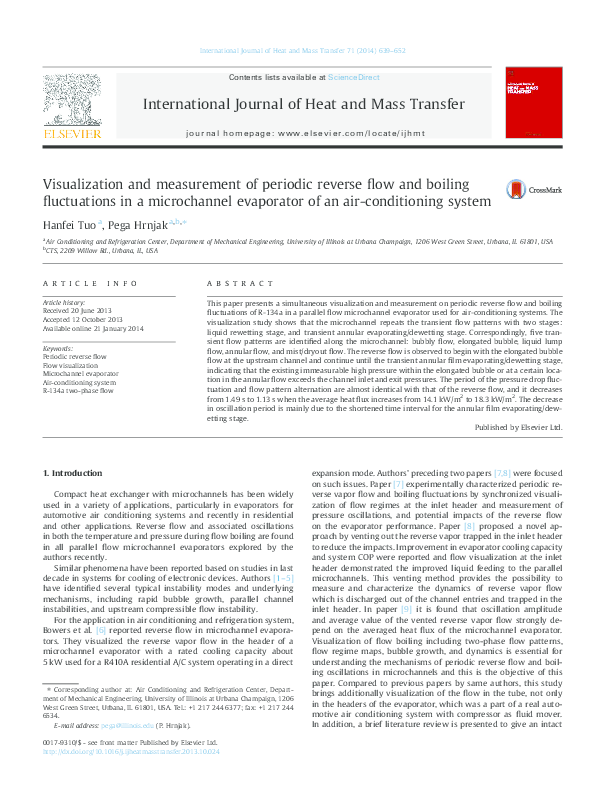 (PDF) Visualization and measurement of periodic reverse flow and ...