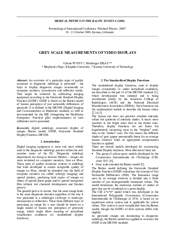 (DOC) Grey scale measurements of video displays