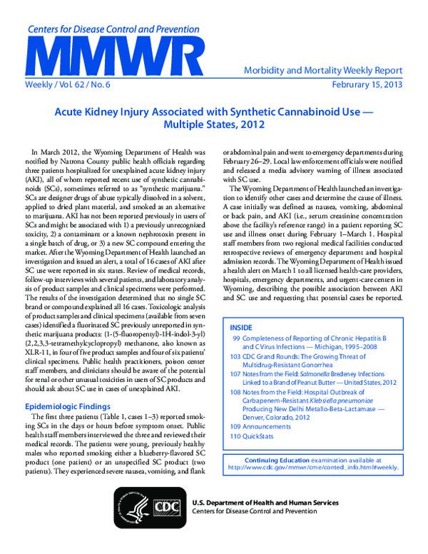 (PDF) CDC Grand Rounds The Growing Threat of MultidrugResistant