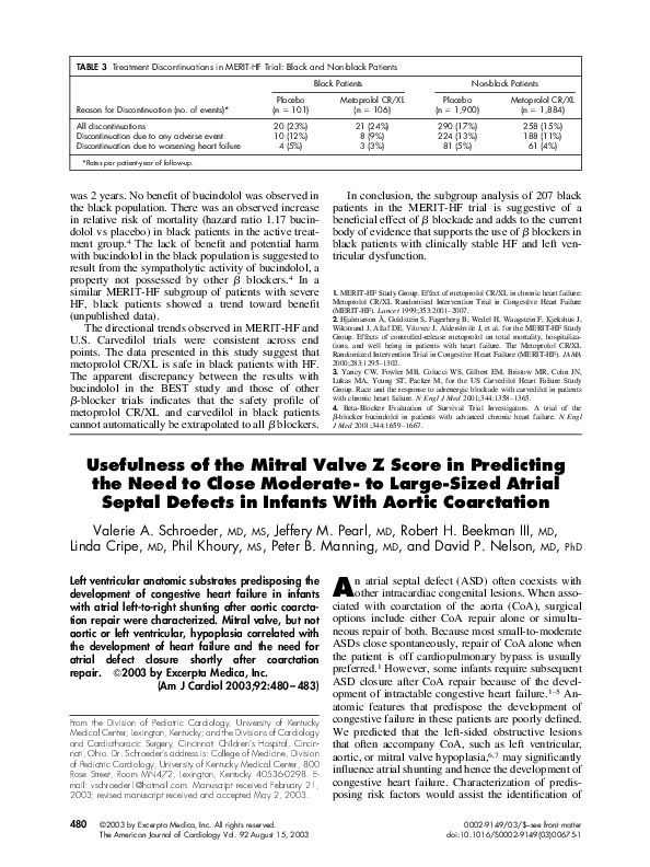 (PDF) Usefulness of the mitral valve Z score in predicting the need to