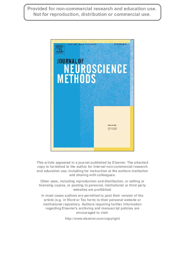 (PDF) Development of a minimally-invasive protocol for recording ...